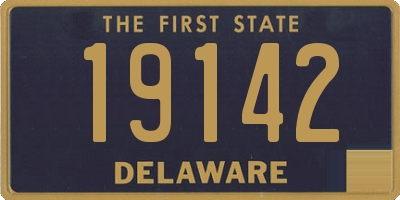 DE license plate 19142