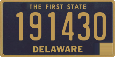 DE license plate 191430