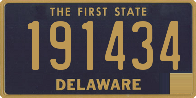 DE license plate 191434