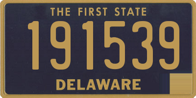 DE license plate 191539