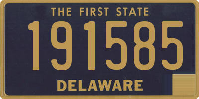 DE license plate 191585