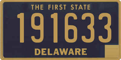 DE license plate 191633