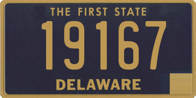 DE license plate 19167