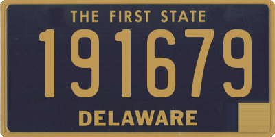 DE license plate 191679