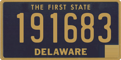 DE license plate 191683
