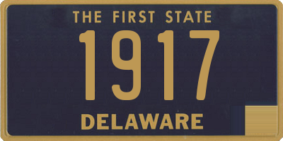 DE license plate 1917