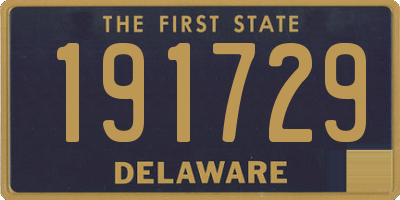 DE license plate 191729