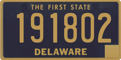 DE license plate 191802