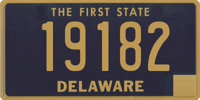 DE license plate 19182