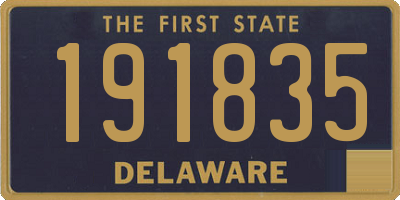 DE license plate 191835