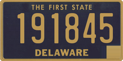 DE license plate 191845