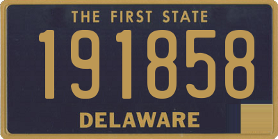 DE license plate 191858