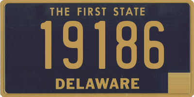 DE license plate 19186