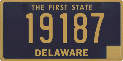 DE license plate 19187