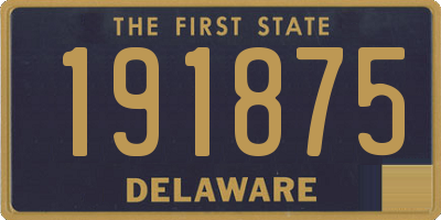 DE license plate 191875