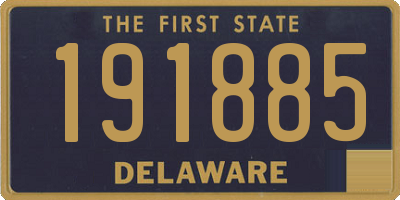 DE license plate 191885