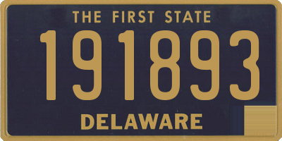 DE license plate 191893
