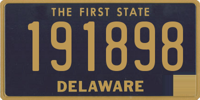 DE license plate 191898