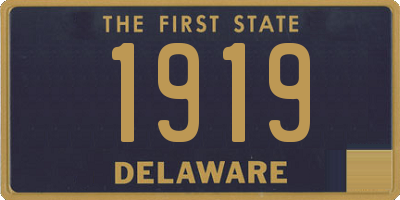 DE license plate 1919