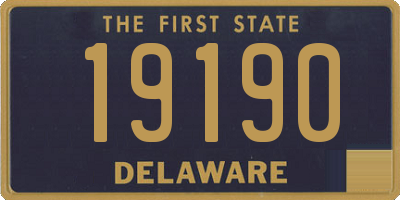 DE license plate 19190