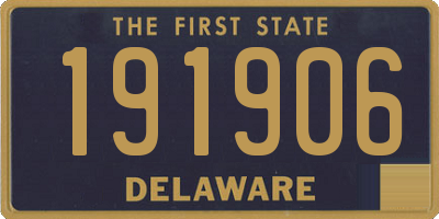 DE license plate 191906