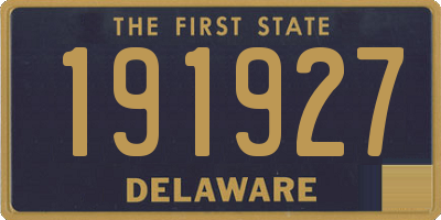 DE license plate 191927