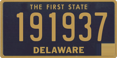 DE license plate 191937
