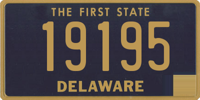 DE license plate 19195