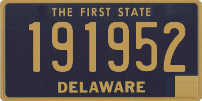 DE license plate 191952