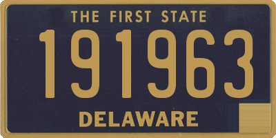DE license plate 191963