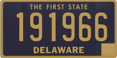 DE license plate 191966