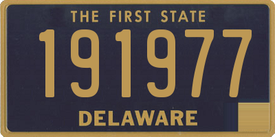 DE license plate 191977