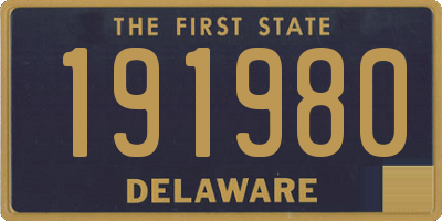 DE license plate 191980