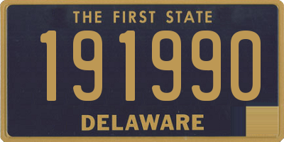 DE license plate 191990