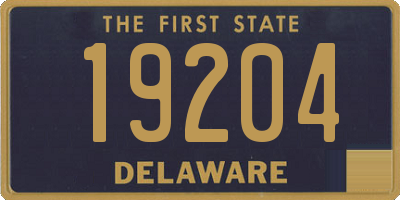 DE license plate 19204