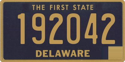 DE license plate 192042