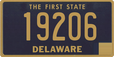 DE license plate 19206