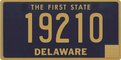 DE license plate 19210