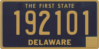 DE license plate 192101
