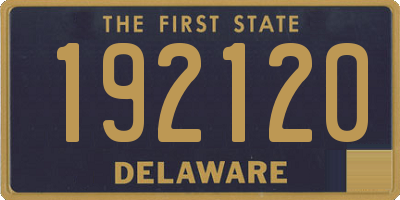 DE license plate 192120
