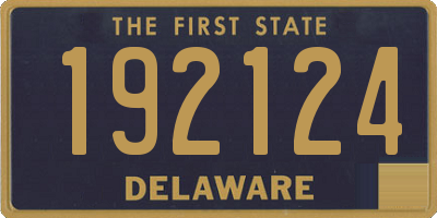 DE license plate 192124