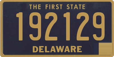 DE license plate 192129