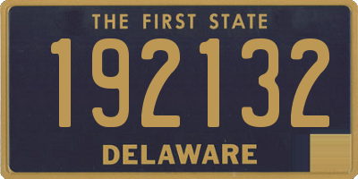 DE license plate 192132