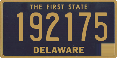 DE license plate 192175