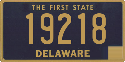 DE license plate 19218