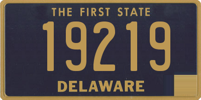 DE license plate 19219