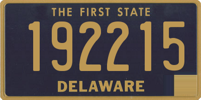 DE license plate 192215
