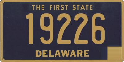 DE license plate 19226