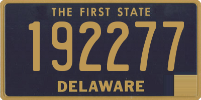 DE license plate 192277