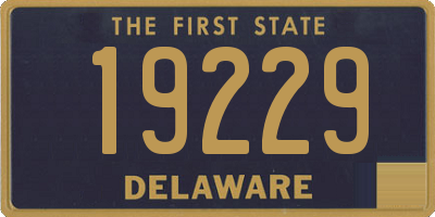 DE license plate 19229